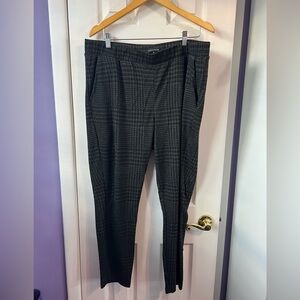 Universal Standard Minimalist Moro pocket ponte pants, size 18-20, houndstooth